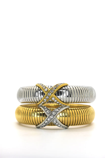 Xenia Cross Silver Bracelet