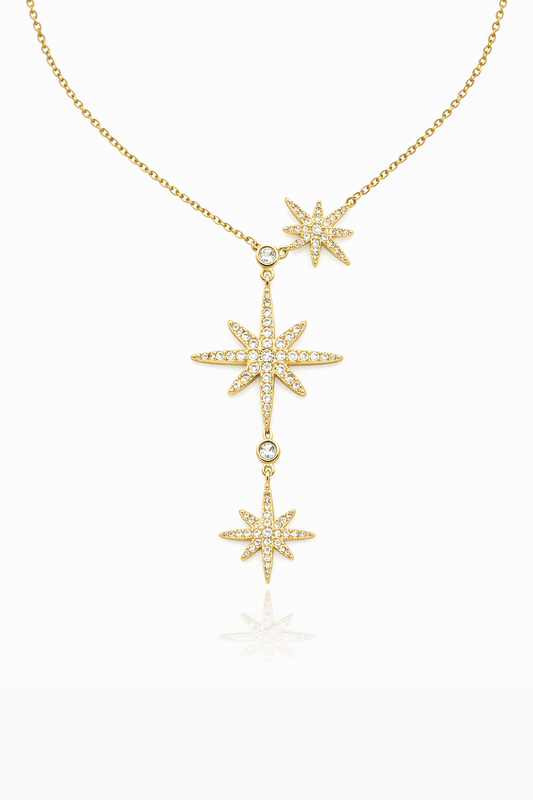 Collier Triple Étoiles